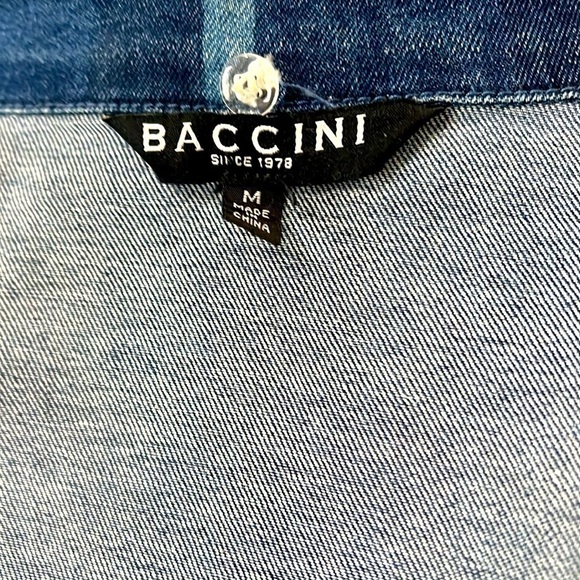 BACCINI- New Women’s Long Sleeve , Button Cuff Jean Jacket, Size M - Picture 12 of 14